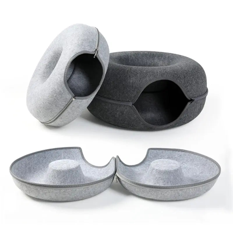 Cat Tunnel Donut Bed