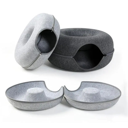 Cat Tunnel Donut Bed