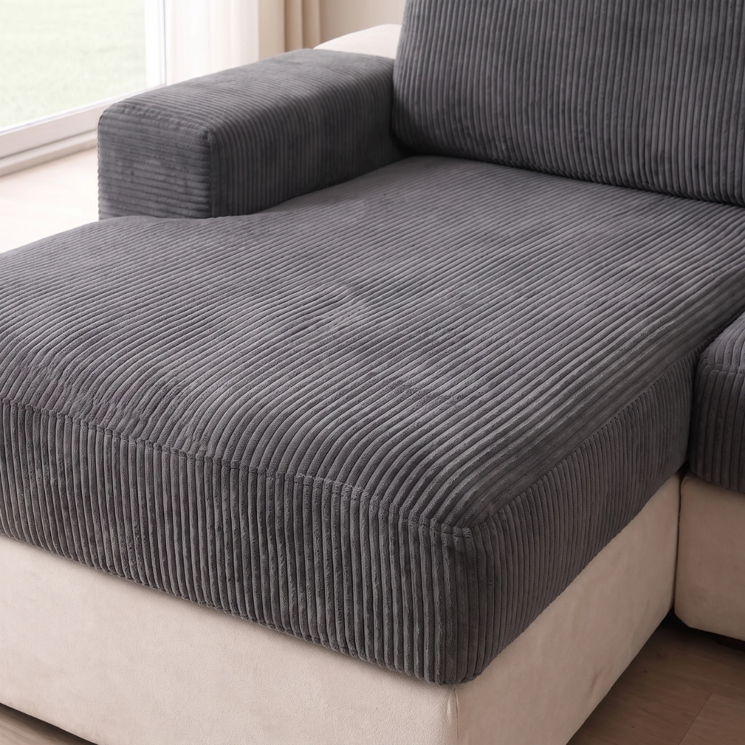 Stretch Corduroy Cushion Covers for Sectionals and Sofas