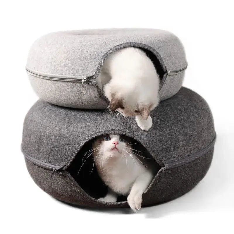Cat Tunnel Donut Bed