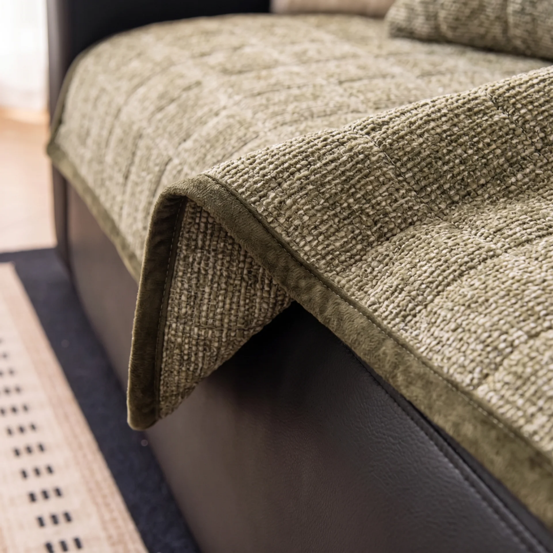Quilted Chenille Sofa Seat Cover Mat for Dogs & Cats