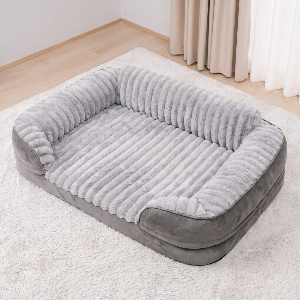 Sofa Style Dog Bed with Bolster Sides