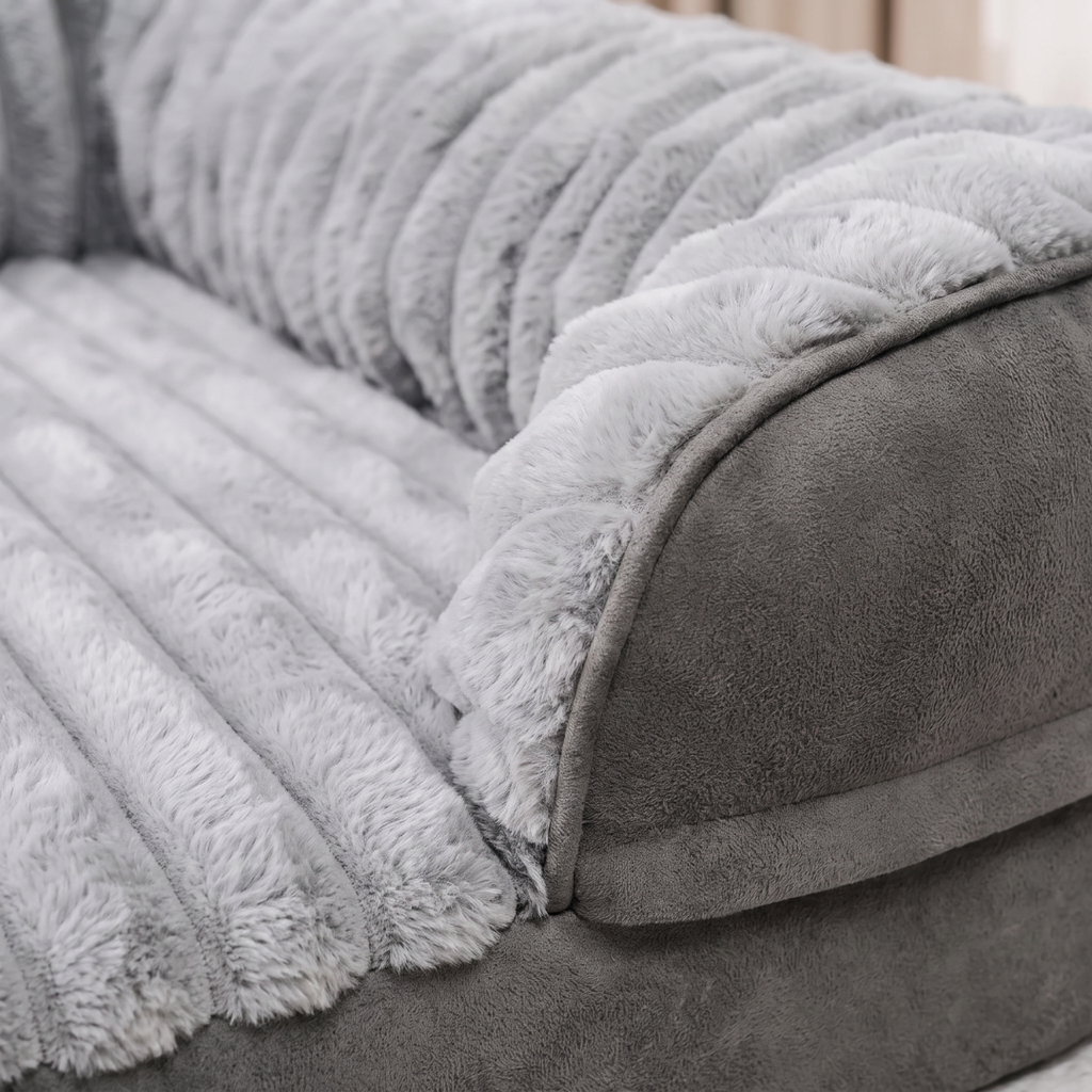 Sofa Style Dog Bed with Bolster Sides