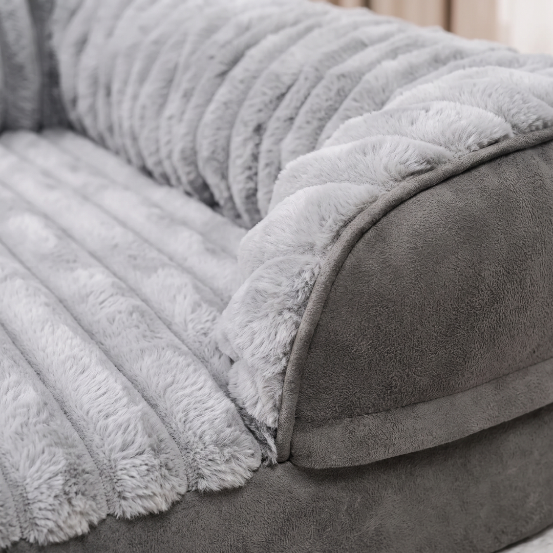 Sofa Style Dog Bed with Bolster Sides
