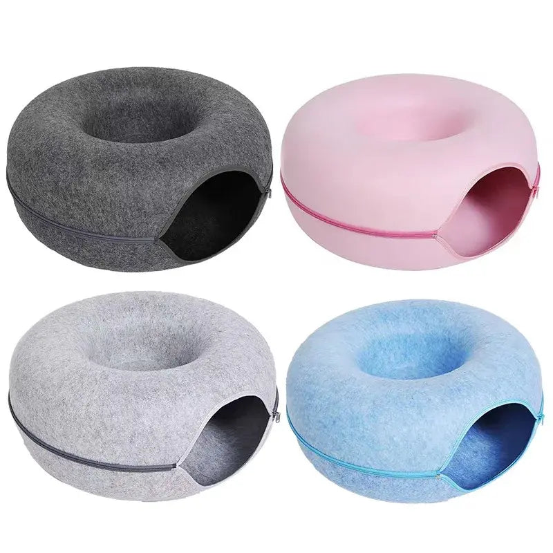 Cat Tunnel Donut Bed