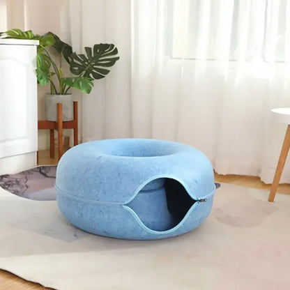 Cat Tunnel Donut Bed