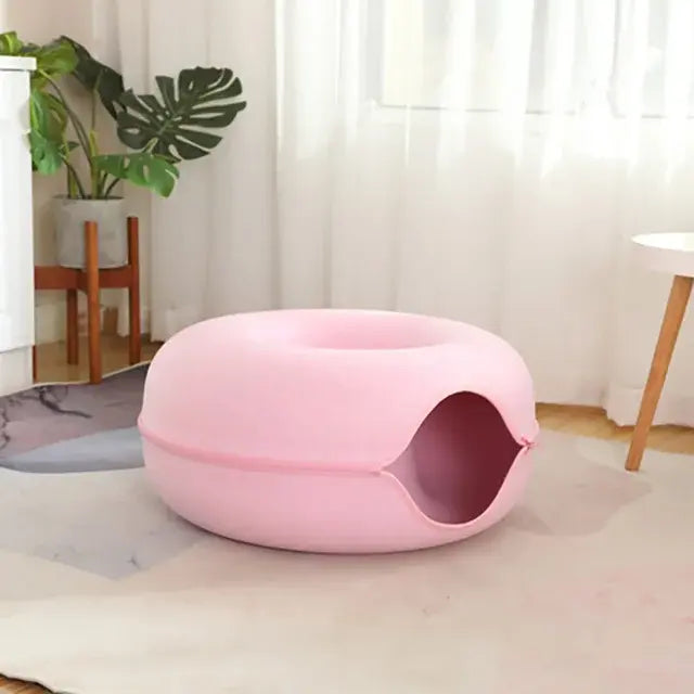 Cat Tunnel Donut Bed