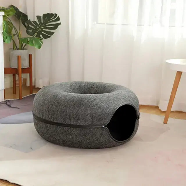 Cat Tunnel Donut Bed