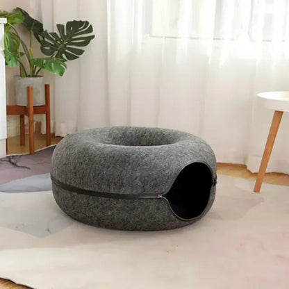 Cat Tunnel Donut Bed