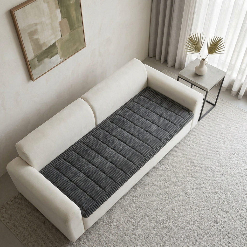 Quilted Corduroy Sofa Seat Runner for Dogs & Cats