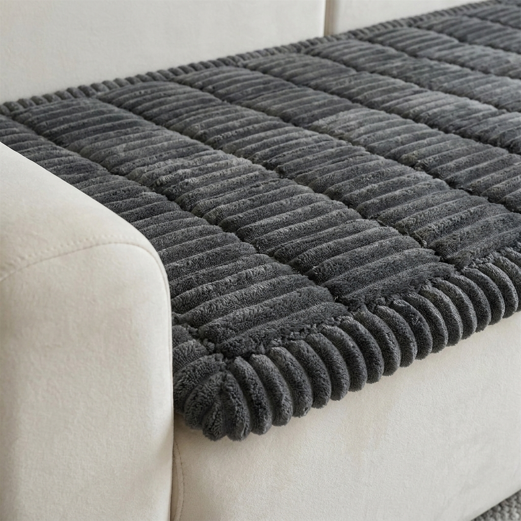 Quilted Corduroy Sofa Seat Runner for Dogs & Cats